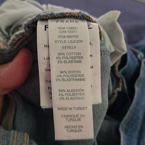 Frame Denim Le Skinny de Jeanne Crop jeans color Estella, very stretchy size 26 - Picture 5 of 6